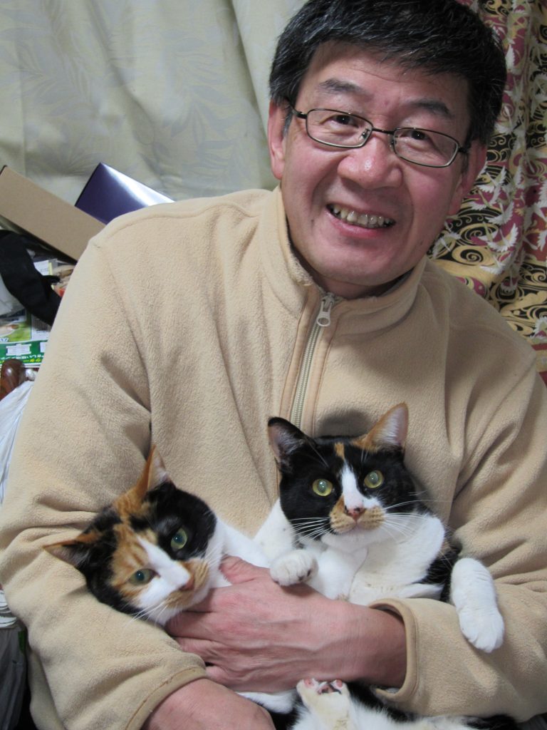 愛猫（ミウとナナ）との写真